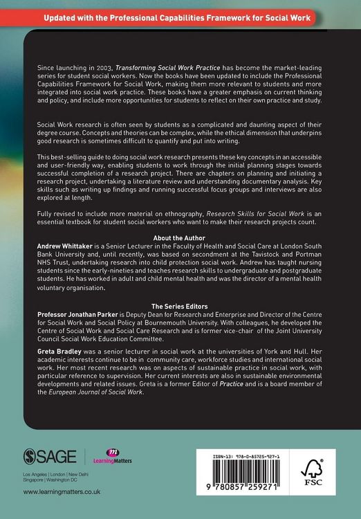 Produktbild: Research Skills for Social Work