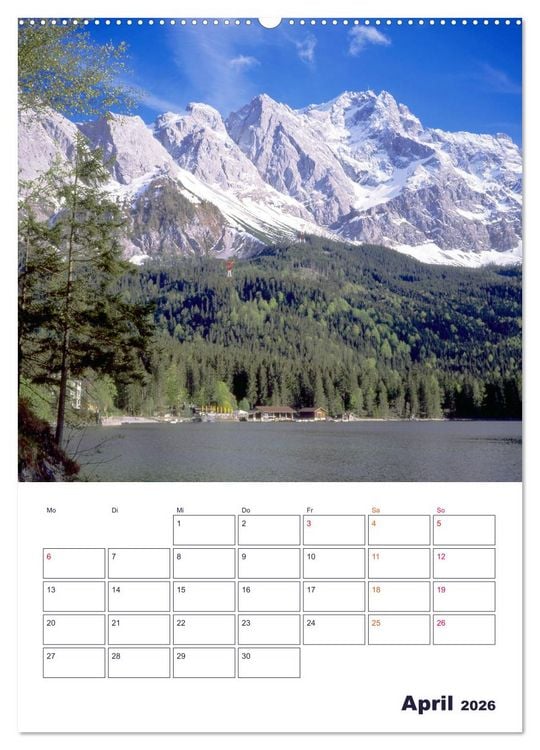 Produktbild: Sch&ouml;nes Land Bayern (hochwertiger Premium Wandkalender 2026 DIN A2 hoch), Kunstdruck in Hochglanz