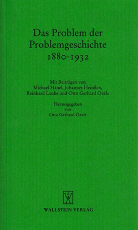 Produktbild: Das Problem der Problemgeschichte 1880 - 1932