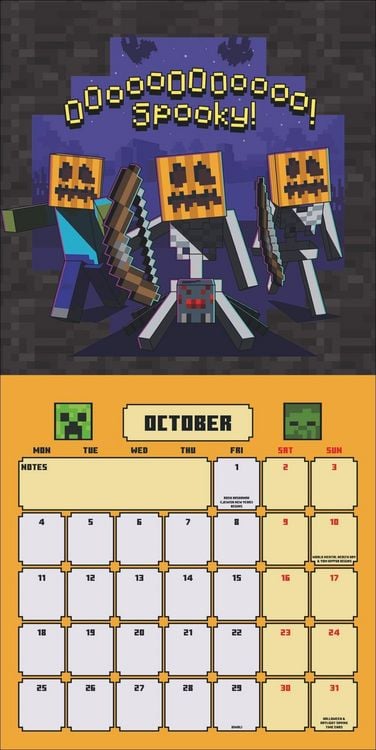 Produktbild: Minecraft Broschurkalender 2027