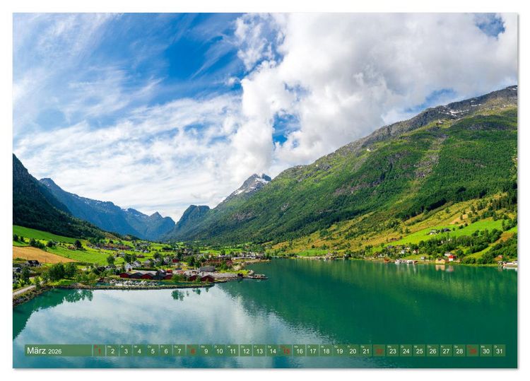 Produktbild: Norwegen aus dem Hubschrauber - Luftaufnahmen und Panorama (Tischkalender 2026 DIN A5 quer), CALVENDO Monatskalender