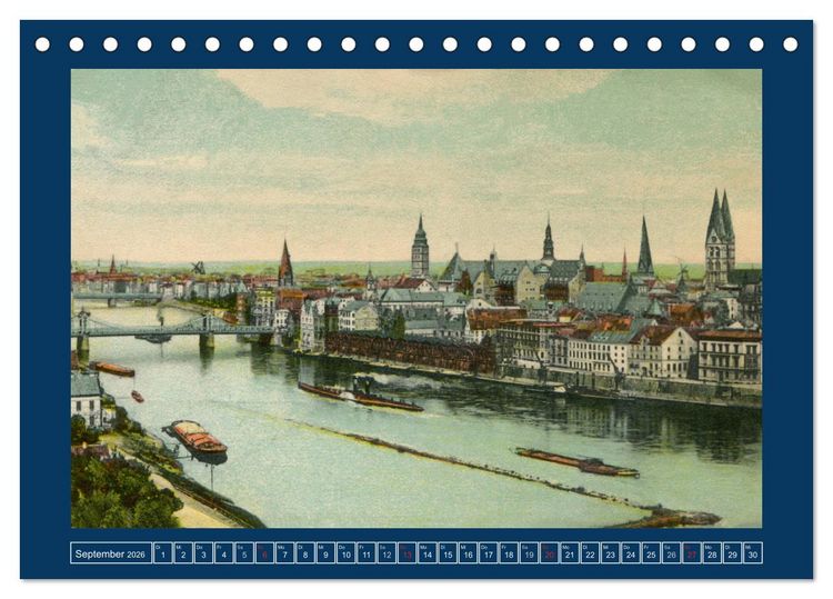 Produktbild: Historisches Bremen an der Weser von 1888 bis 1918 (Tischkalender 2026 DIN A5 quer), CALVENDO Monatskalender