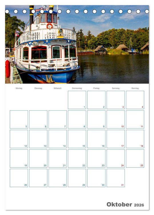 Produktbild: Ostseebad Prerow - Dar&szlig;er Momente - Terminplaner (Tischkalender 2026 DIN A5 hoch), CALVENDO Monatskalender
