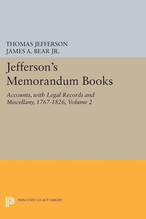 Produktbild: Jefferson's Memorandum Books, Volume 2