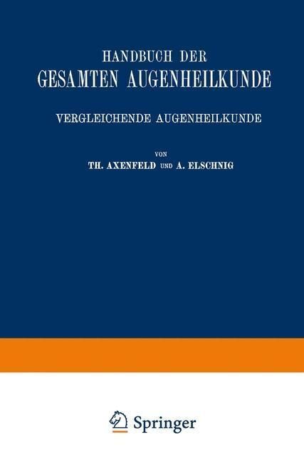 Produktbild: Handbuch der Gesamten Augenheilkunde