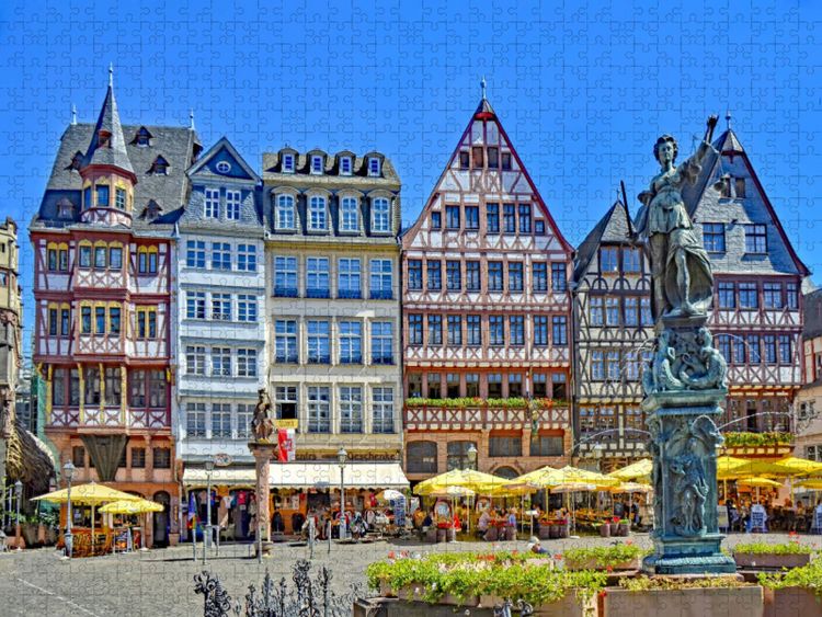 Produktbild: CALVENDO Puzzle Frankfurt R&ouml;merberg | 2000 Teile Lege-Gr&ouml;&szlig;e 90x67cm Foto-Puzzle f&uuml;r gl&uuml;ckliche Stunden