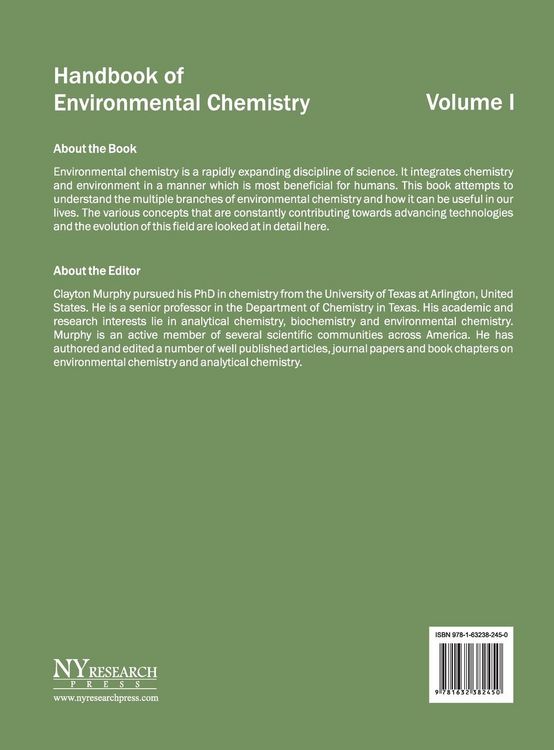 Produktbild: Handbook of Environmental Chemistry