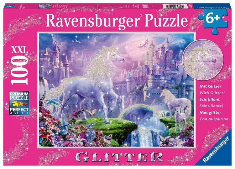 Produktbild: Unicorn Kingdom 100 PC XXL Glitter Puzzle