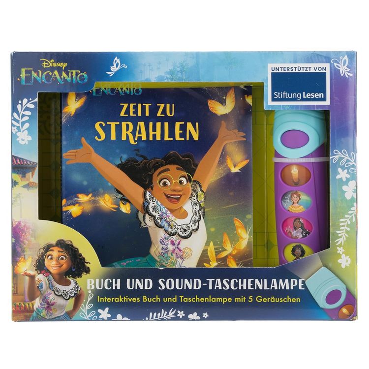 Produktbild: Disney Encanto - Zeit zu strahlen - Pappbilderbuch mit Taschenlampe und Glitzerseiten - Bilderbuch mit 5 magischen Ger&auml;uschen