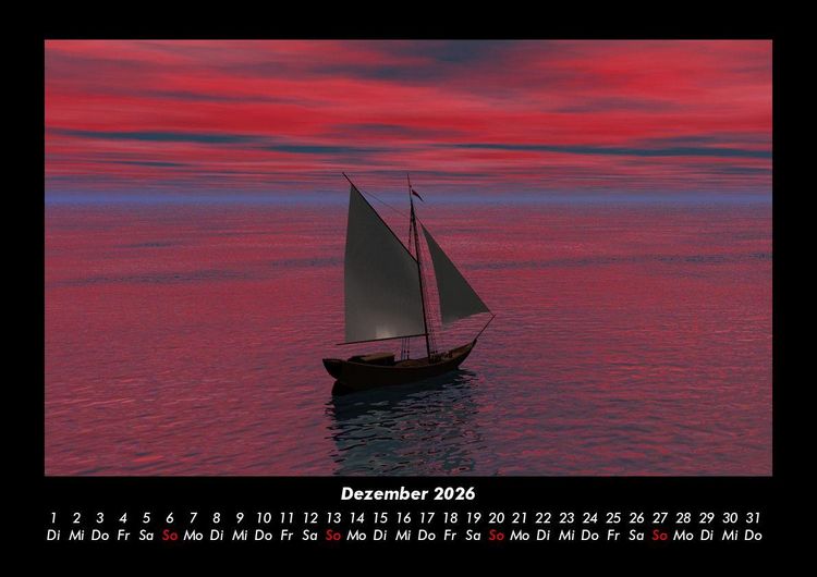 Produktbild: Boote und Segelschiffe 2026 Fotokalender DIN A3