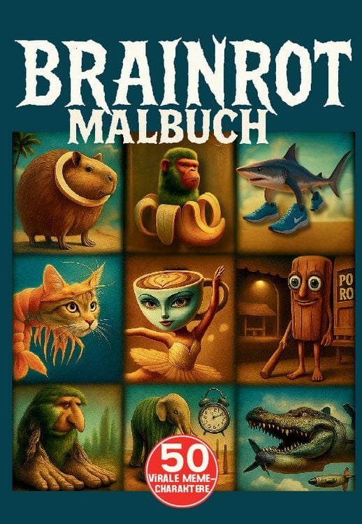 Produktbild: Brainrot Malbuch