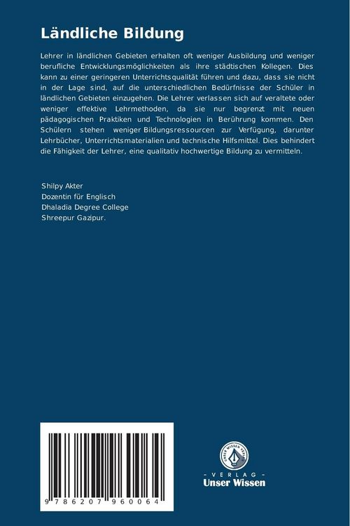 Produktbild: L&auml;ndliche Bildung