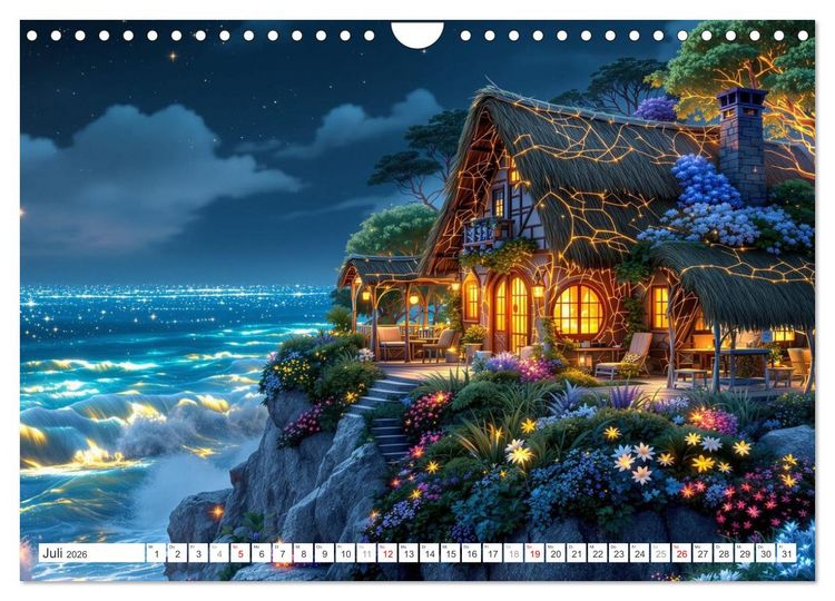 Produktbild: Futuristisches Landleben (Wandkalender 2026 DIN A4 quer), CALVENDO Monatskalender