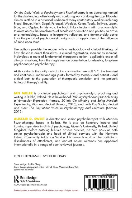 Produktbild: On the Daily Work of Psychodynamic Psychotherapy