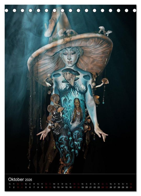 Produktbild: World Bodypainting Festival: Generation NEXT (Tischkalender 2026 DIN A5 hoch), CALVENDO Monatskalender