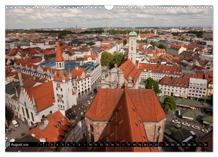 Produktbild: Landeshauptstadt M&uuml;nchen (Wandkalender 2026 DIN A3 quer), CALVENDO Monatskalender