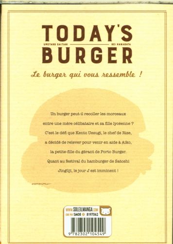 Produktbild: Today's burger. Tome 10