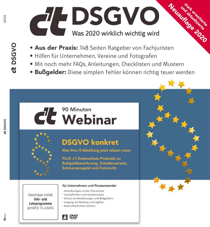 Produktbild: C't DSGVO 2020 - Was 2020 wirklich wichtig wird