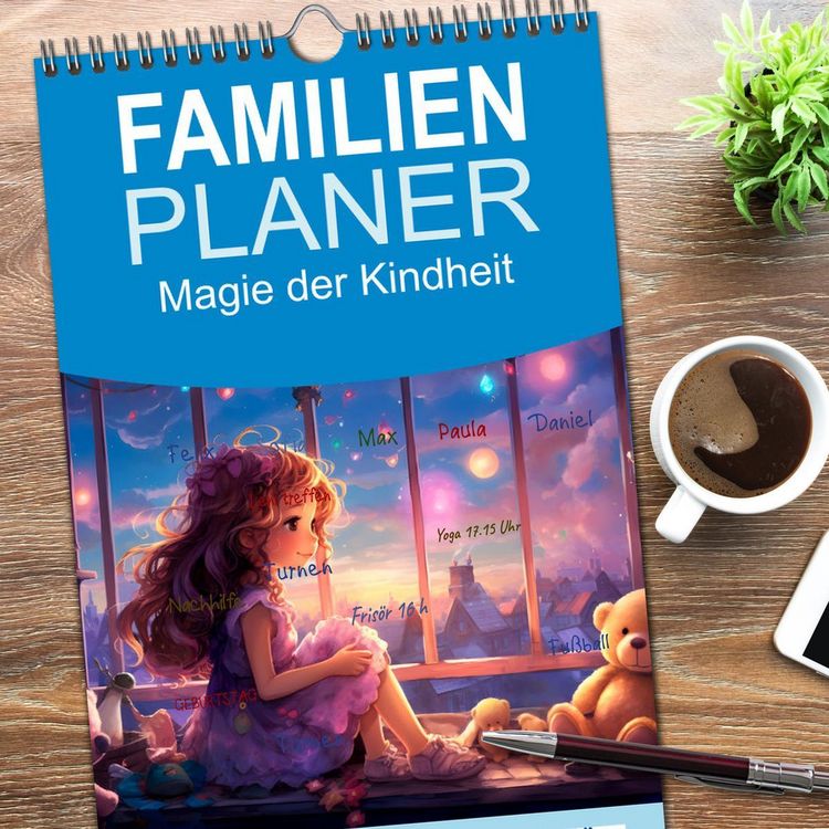 Produktbild: Familienplaner 2026 - Magie der Kindheit mit 5 Spalten (Wandkalender, 21 x 45 cm) CALVENDO