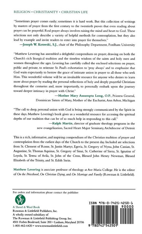 Produktbild: On Prayer and Contemplation