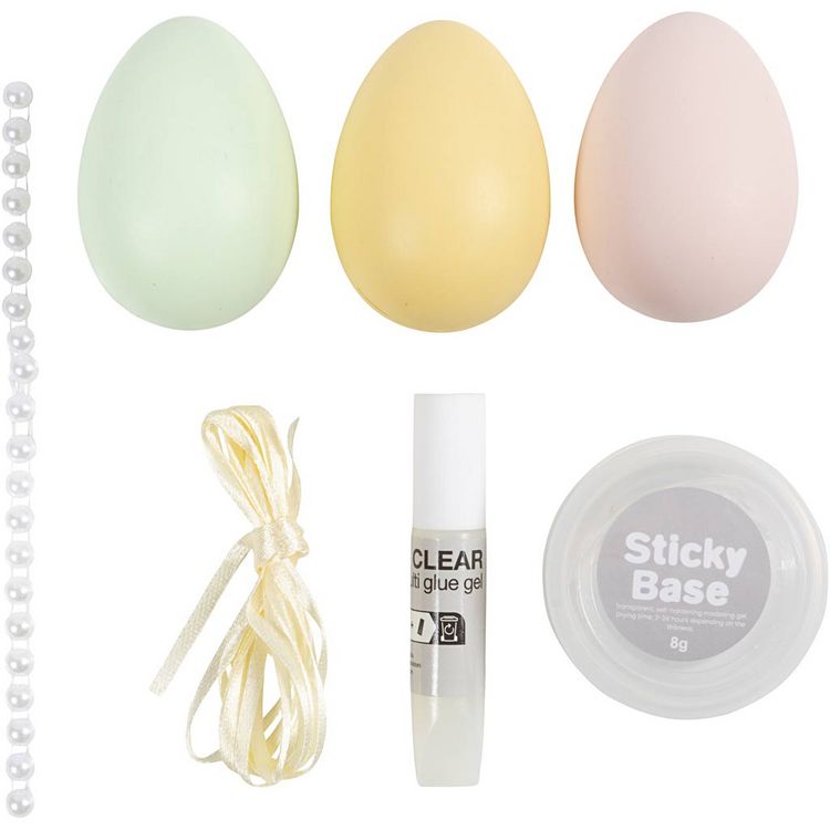 Produktbild: Creativ Company Mini Kreativ Set Dekoration, Eier, Pastellfarben