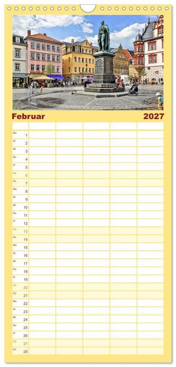 Produktbild: Familienplaner 2027 - Coburg - Veste, Markt & mehr mit 5 Spalten (Wandkalender, 21 x 45 cm) CALVENDO