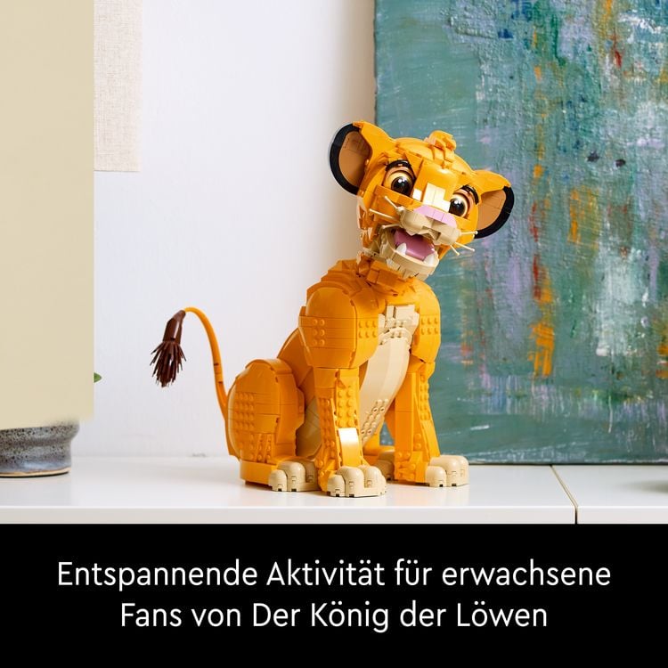 Produktbild: LEGO ǀ Disney Simba, der junge K&ouml;nig der L&ouml;wen, Bauset zum Sammeln 43247