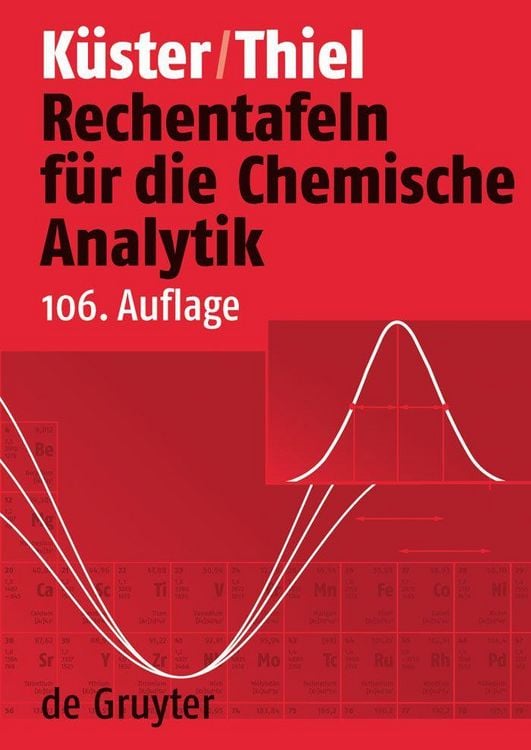Produktbild: Rechentafeln f&uuml;r die Chemische Analytik