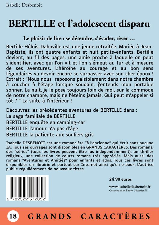 Produktbild: Bertille et l'adolescent disparu