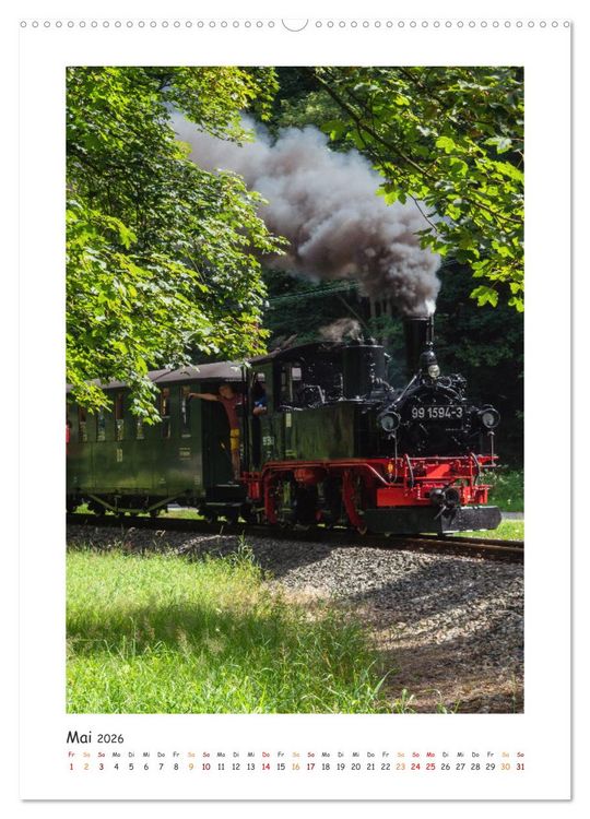 Produktbild: Faszination Museumsbahn (hochwertiger Premium Wandkalender 2026 DIN A2 hoch), Kunstdruck in Hochglanz