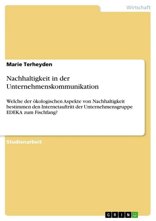 Produktbild: Nachhaltigkeit in der Unternehmenskommunikation