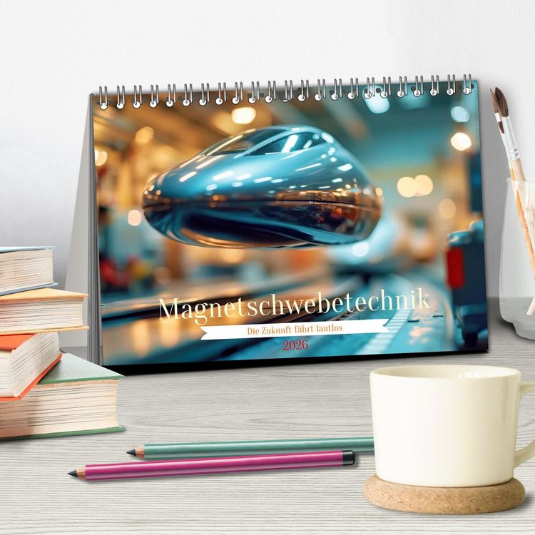 Produktbild: Magnetschwebetechnik (Tischkalender 2026 DIN A5 quer), CALVENDO Monatskalender