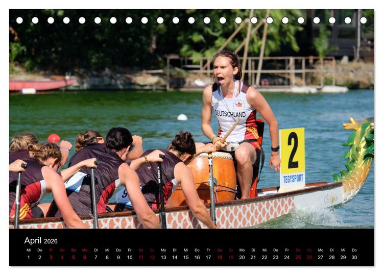 Produktbild: Drachenboot - MissionRome (Tischkalender 2026 DIN A5 quer), CALVENDO Monatskalender