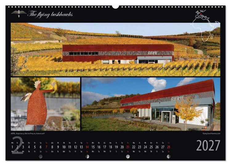 Produktbild: Wein & Architektur 2027 (hochwertiger Premium Wandkalender 2027 DIN A2 quer), Kunstdruck in Hochglanz
