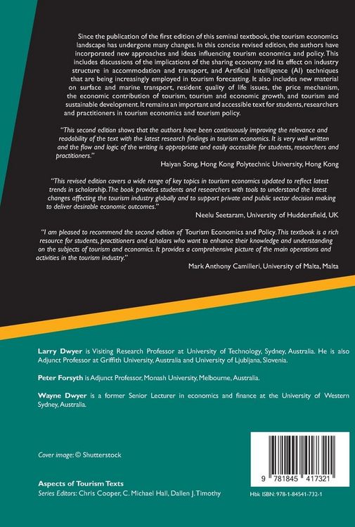 Produktbild: Tourism Economics and Policy