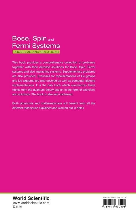 Produktbild: Bose, Spin and Fermi Systems