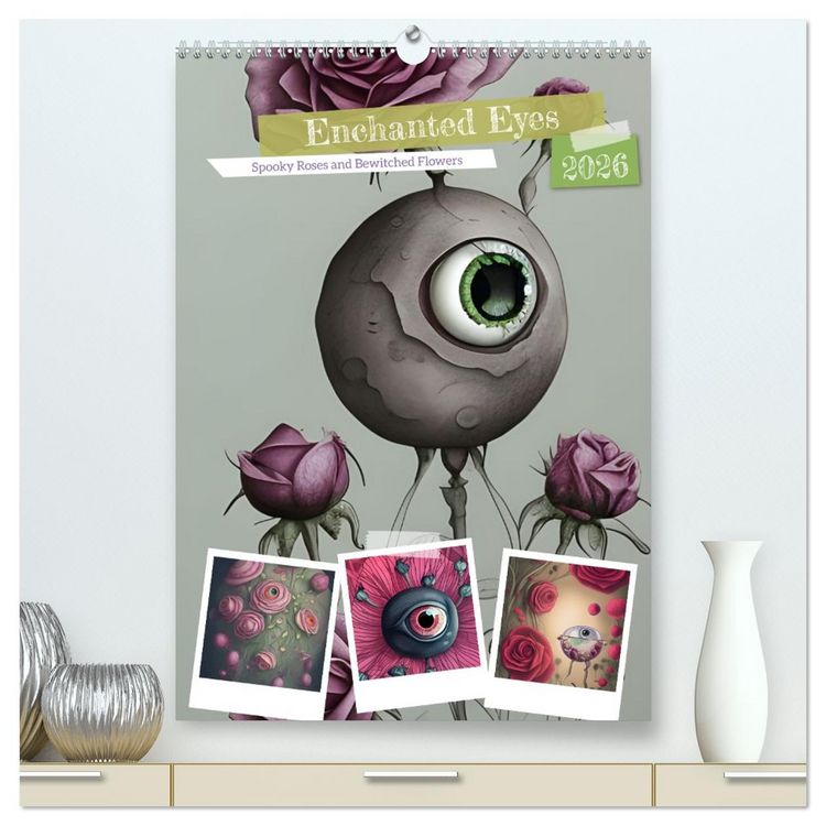 Produktbild: Enchanted Eyes (High Quality Premium Wall Calendar 2026 DIN A2 portrait),CALVENDO 12 Month Wall Calendar