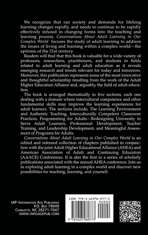 Produktbild: Conversations about Adult Learning in Our Complex World (Hc)