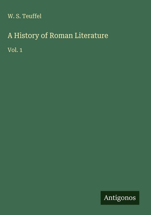 Produktbild: A History of Roman Literature