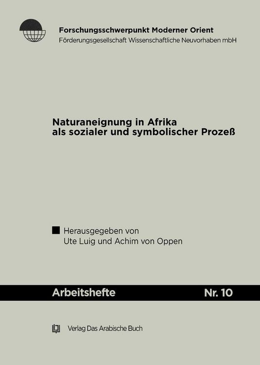 Produktbild: Naturaneignung in Afrika als sozialer und symbolischer Proze&szlig;.
