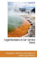 Produktbild: Legal Decisions in Car Service Cases