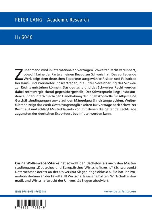 Produktbild: Das Schweizer Recht im B2B-Bereich aus Sicht deutscher Exporteure