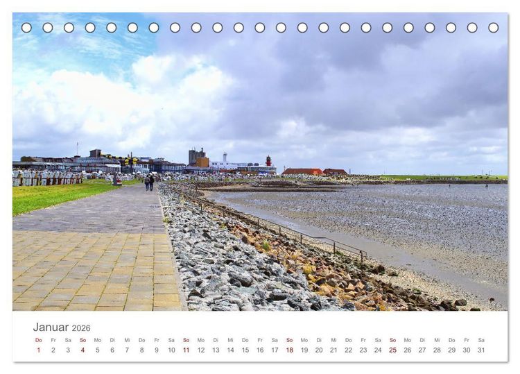 Produktbild: Mein B&uuml;sum - Das wundersch&ouml;ne Nordseeheilbad in Schleswig-Holstein (Tischkalender 2026 DIN A5 quer), CALVENDO Monatskalender