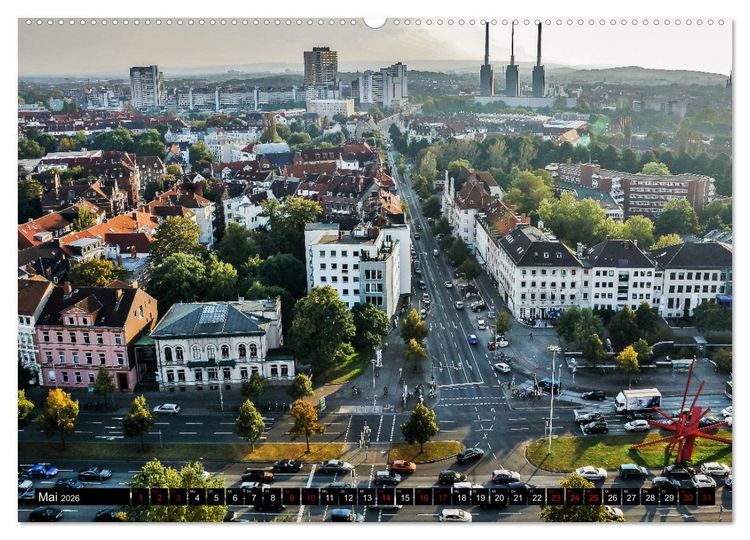 Produktbild: Hannover - Luftige Einblicke (hochwertiger Premium Wandkalender 2026 DIN A2 quer), Kunstdruck in Hochglanz