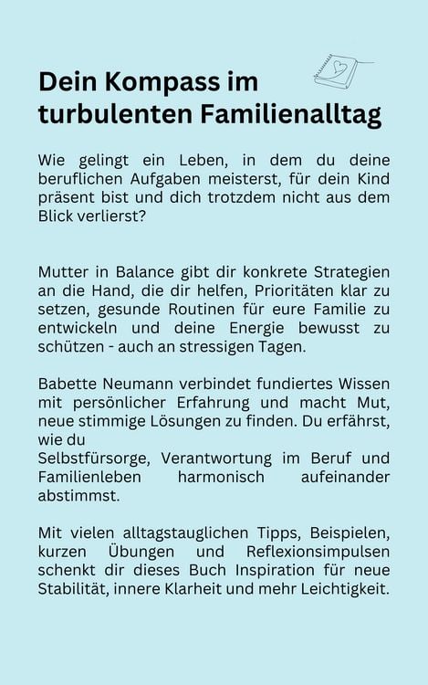 Produktbild: Mutter in Balance