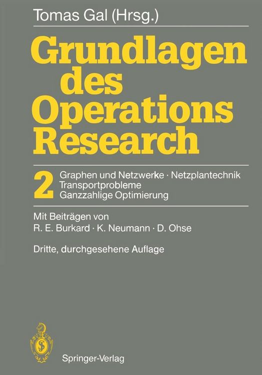 Produktbild: Grundlagen des Operations Research