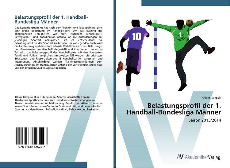 Produktbild: Belastungsprofil der 1. Handball-Bundesliga M&auml;nner