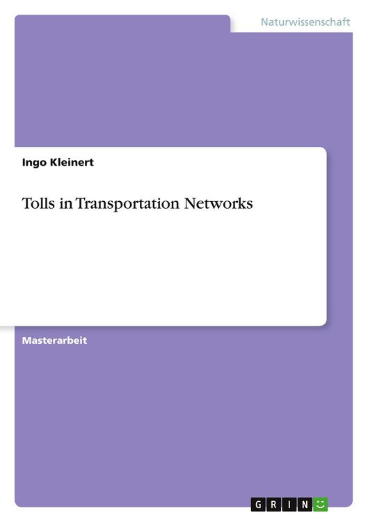 Produktbild: Tolls in Transportation Networks