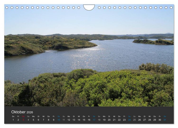 Produktbild: Menorcas unber&uuml;hrte Natur (Wandkalender 2026 DIN A4 quer), CALVENDO Monatskalender