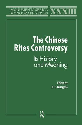 Produktbild: The Chinese Rites Controversy